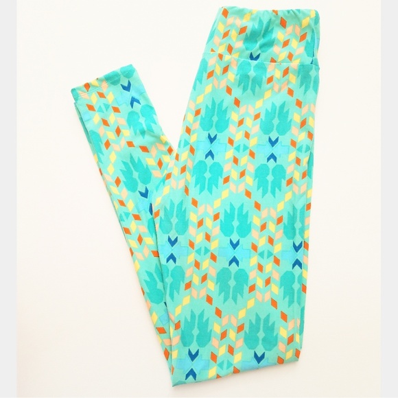 LuLaRoe Pants - LuLaRoe Mint Green Geometric Leggings